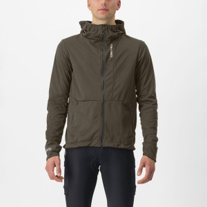 Bundy Castelli TRAIL HOODIE Panske Zelene | TEWM-81520