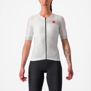 Obleky Castelli FREE SPEED 2 W RACE TOP Damske Biele Čierne | GAHK-52736