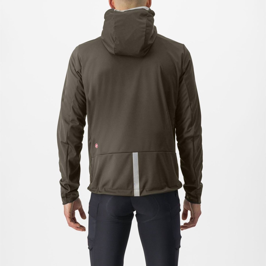 Bundy Castelli TRAIL HOODIE Panske Zelene | TEWM-81520