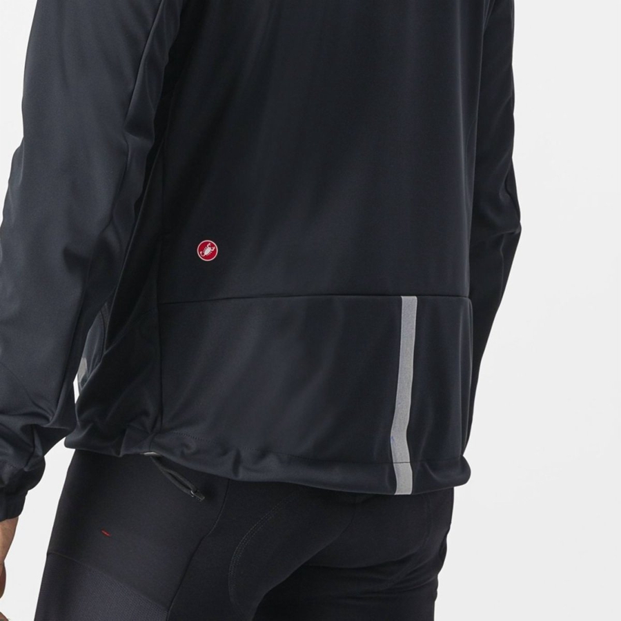 Bundy Castelli TRAIL HOODIE Panske Čierne | OSMJ-83670