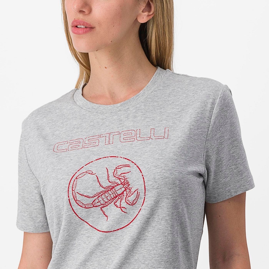 Casual Castelli PEDALARE TEE Damske Hnedožltý Siva | ATHX-36079