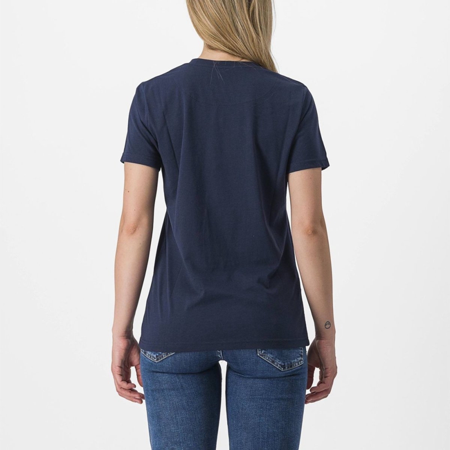 Casual Castelli PEDALARE TEE Damske Modre | PAEU-79806