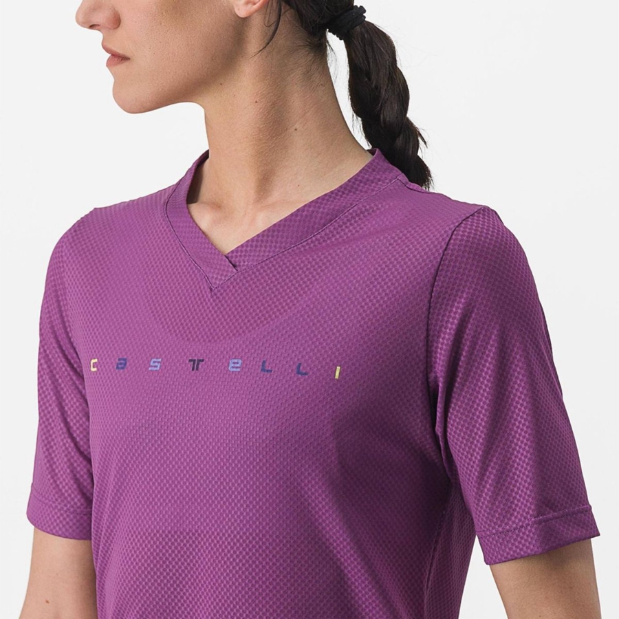 Dres Castelli TRAIL TECH 2 W TEE Damske Nachový | YEDK-69301