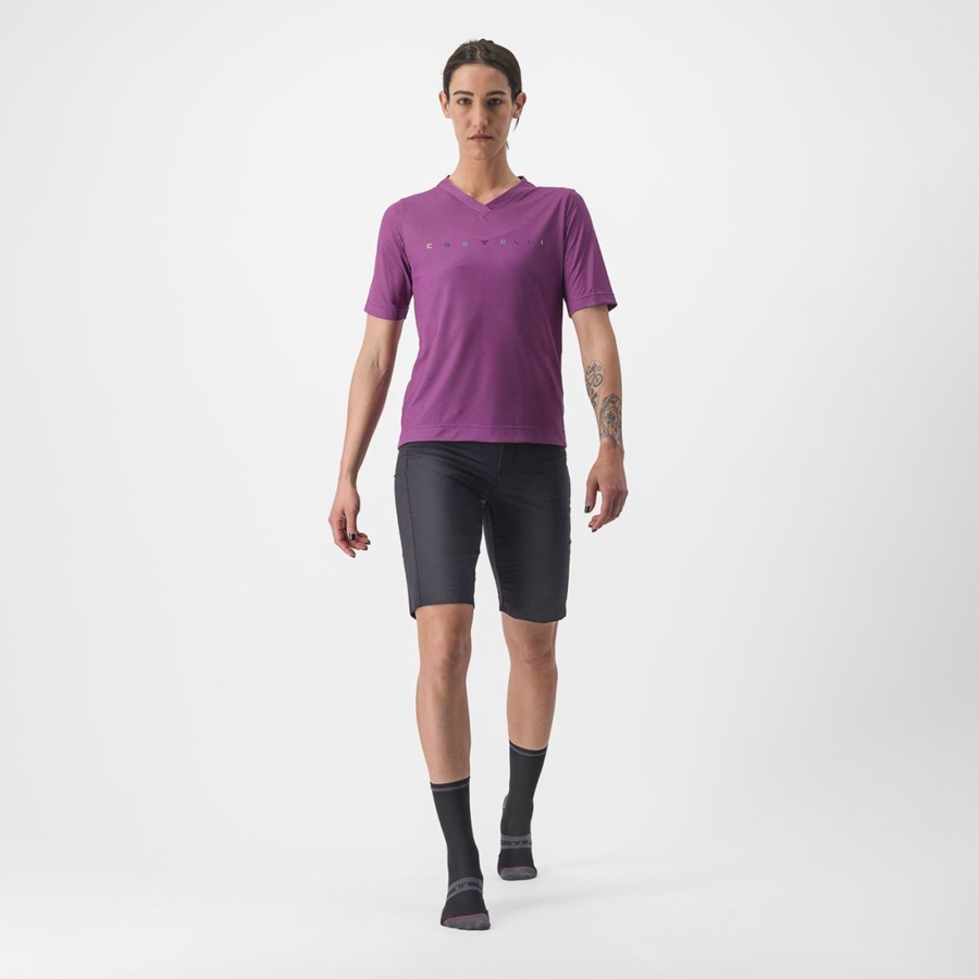 Dres Castelli TRAIL TECH 2 W TEE Damske Nachový | YEDK-69301