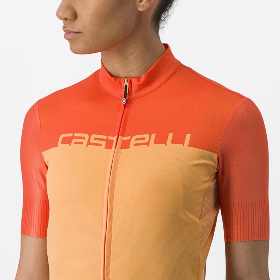 Dres Castelli VELOCISSIMA Damske Oranžové Tmavo Červené | XLOK-89260