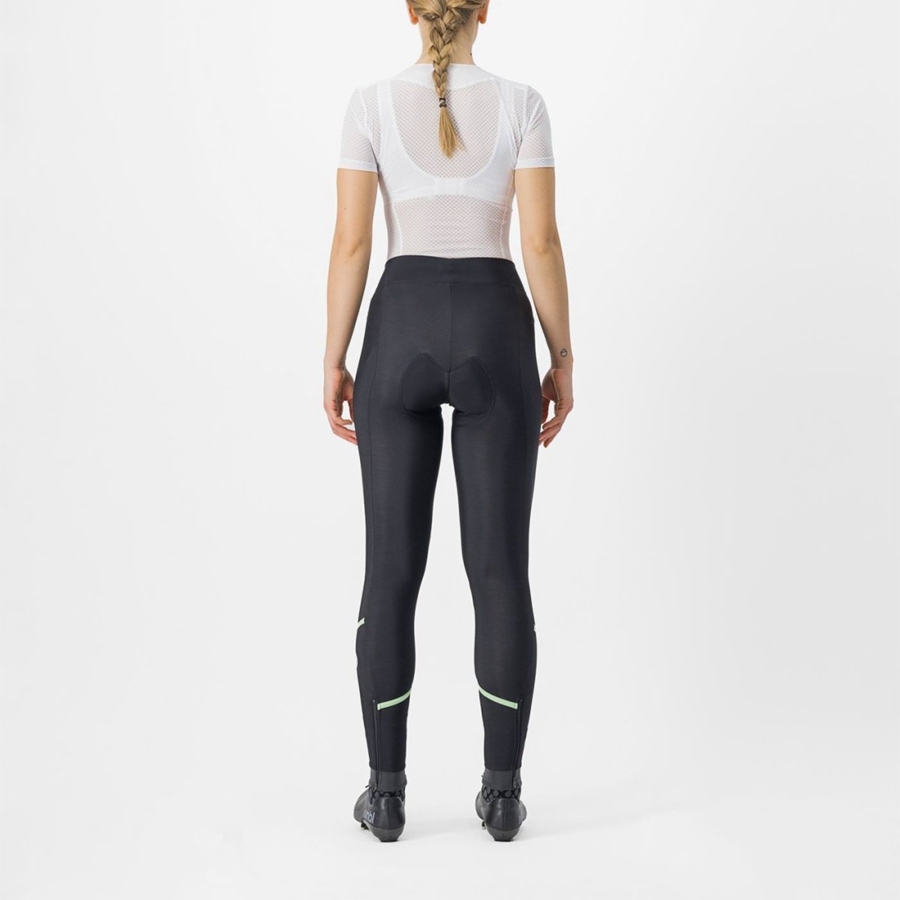 Leginy Castelli VELOCISSIMA THERMAL Damske Čierne Mätové Čierne | WNUH-52314