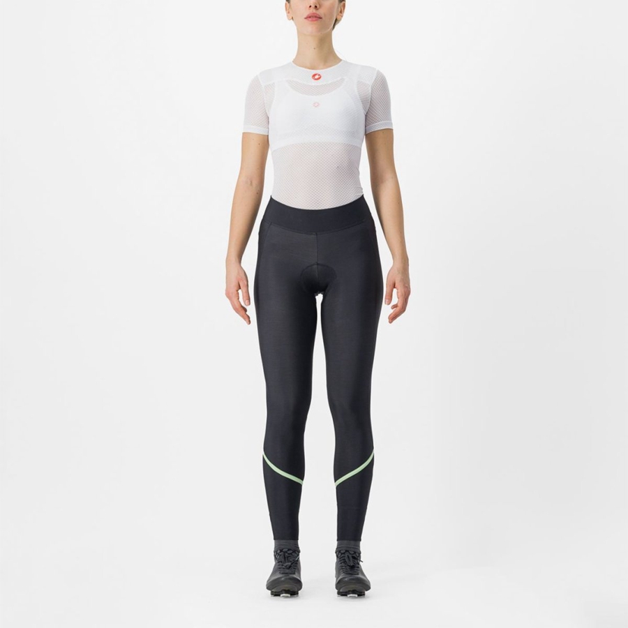 Leginy Castelli VELOCISSIMA THERMAL Damske Čierne Mätové Čierne | WNUH-52314