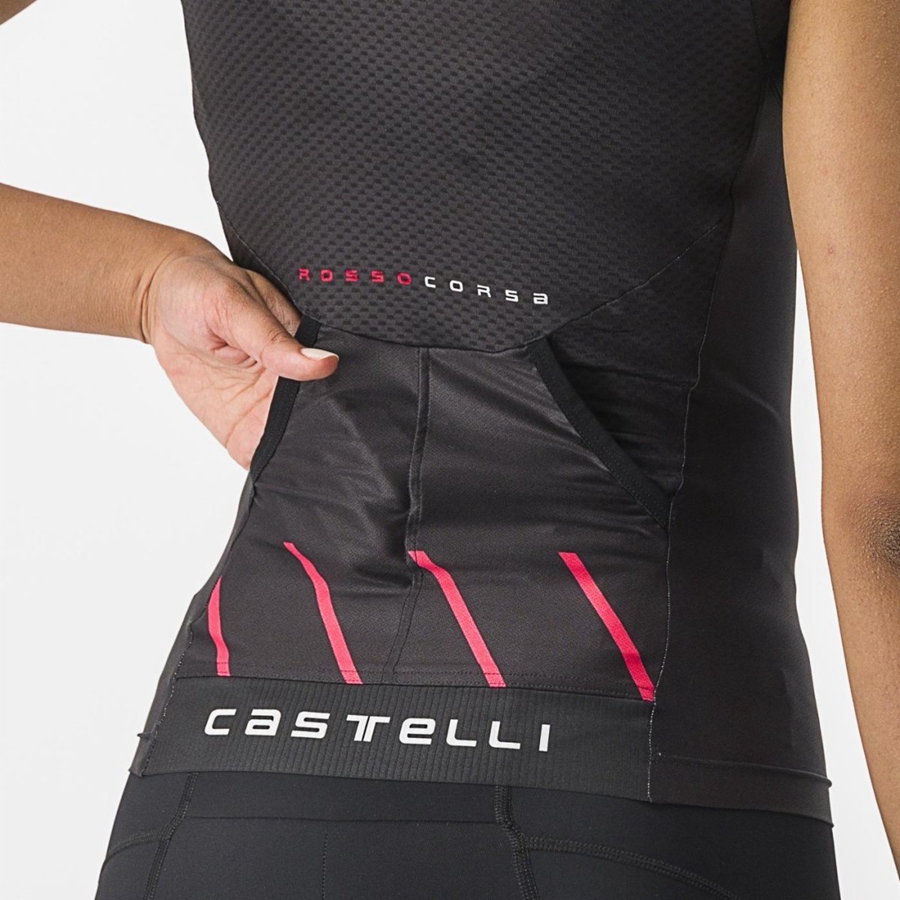 Obleky Castelli FREE 2 W TRI SINGLET Damske Čierne | DYBT-26758