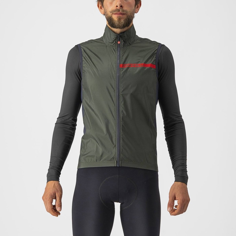 Vesta Castelli SQUADRA STRETCH Panske Zelene Tmavo Siva | LAEG-53410