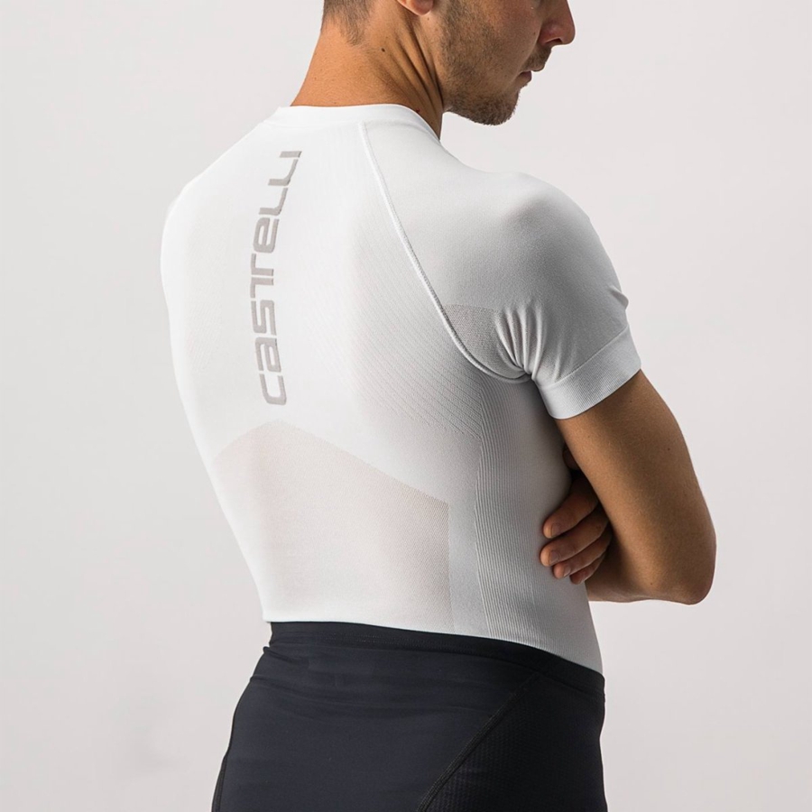 Základná Vrstva Castelli CORE SEAMLESS SS Panske Biele | CXTQ-30159