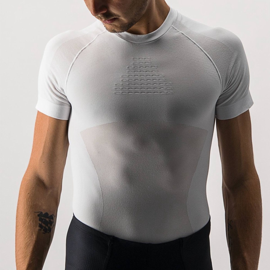 Základná Vrstva Castelli CORE SEAMLESS SS Panske Biele | CXTQ-30159