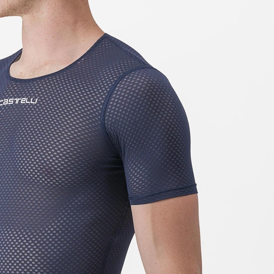 Základná Vrstva Castelli PRO MESH 2.0 SHORT SLEEVE Panske Modre | FQUL-93217